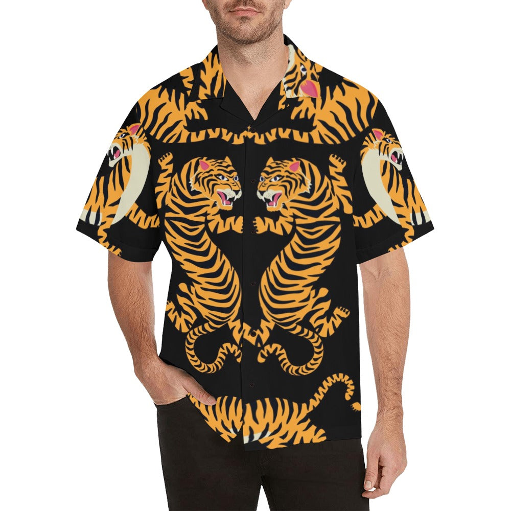 6 tigre 3a Men's All Over Print Hawaiian Shirt (Model T58)