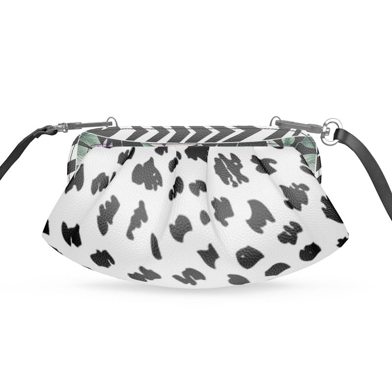 Borsa a tracolla plissettata