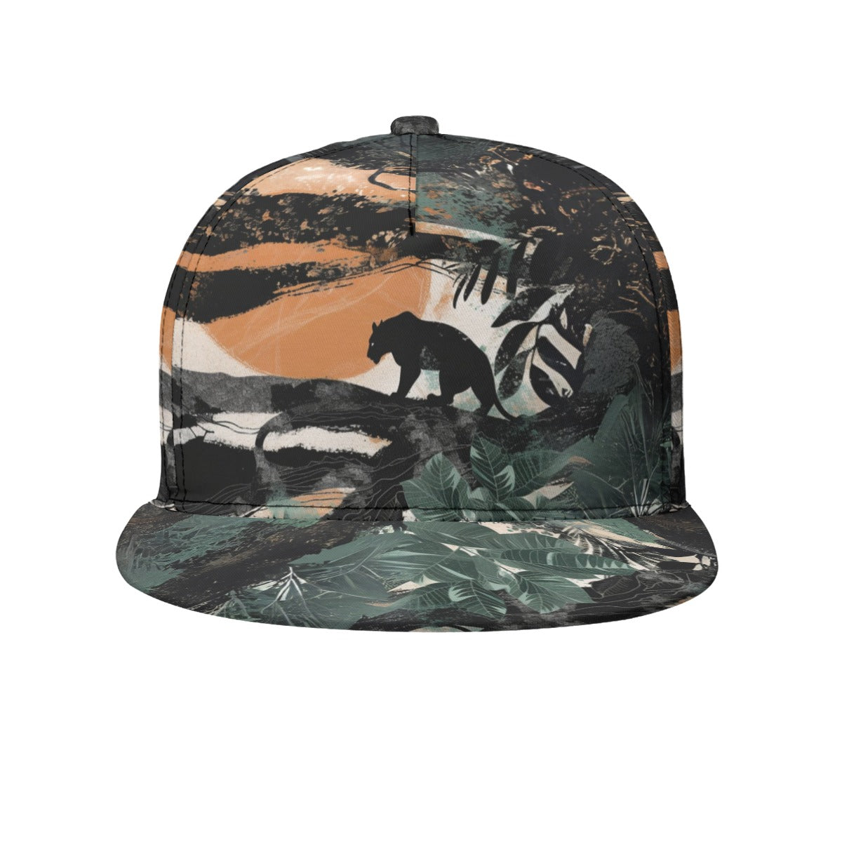 All-Over Print Flat-Brim Baseball Cap With Box