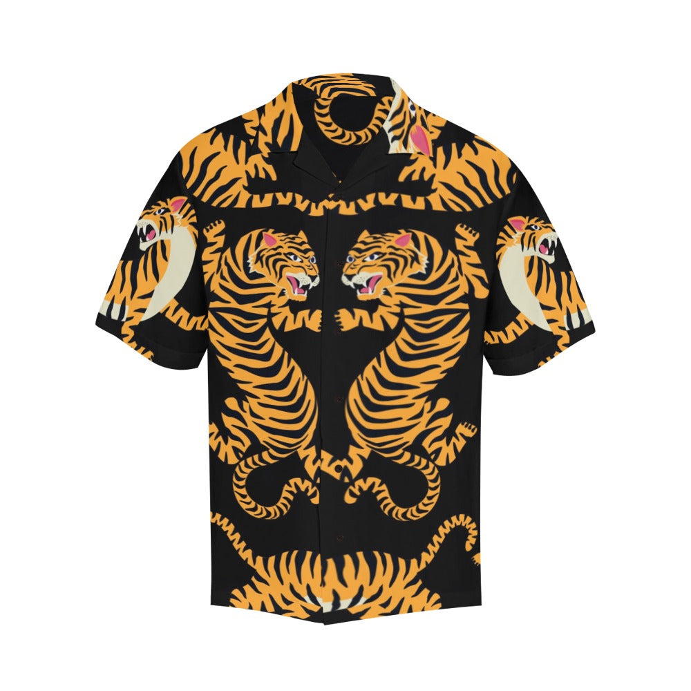 6 tigre 3a Men's All Over Print Hawaiian Shirt (Model T58)
