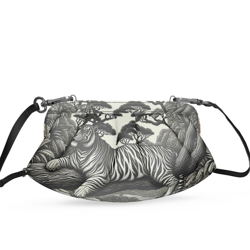 Tigre - Borsa a tracolla plissettata
