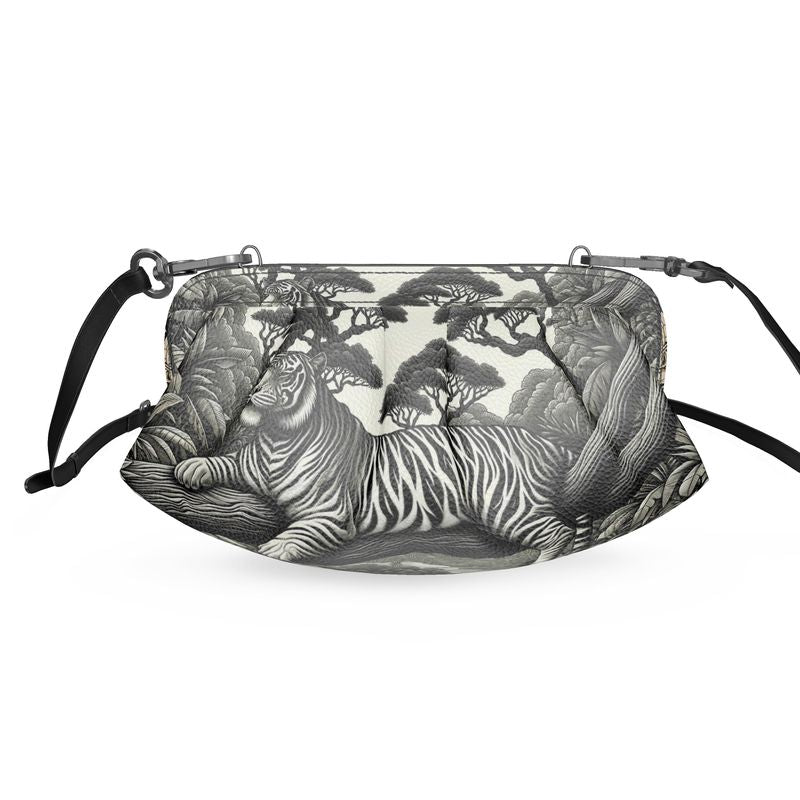 Tigre - Borsa a tracolla plissettata