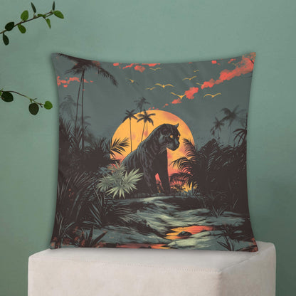 Pantera wildlife Custom Zippered Pillow Cases 18"x18" (Two Sides)