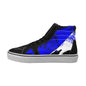 blue Women's High Top Canvas Shoes (Model E001-1)