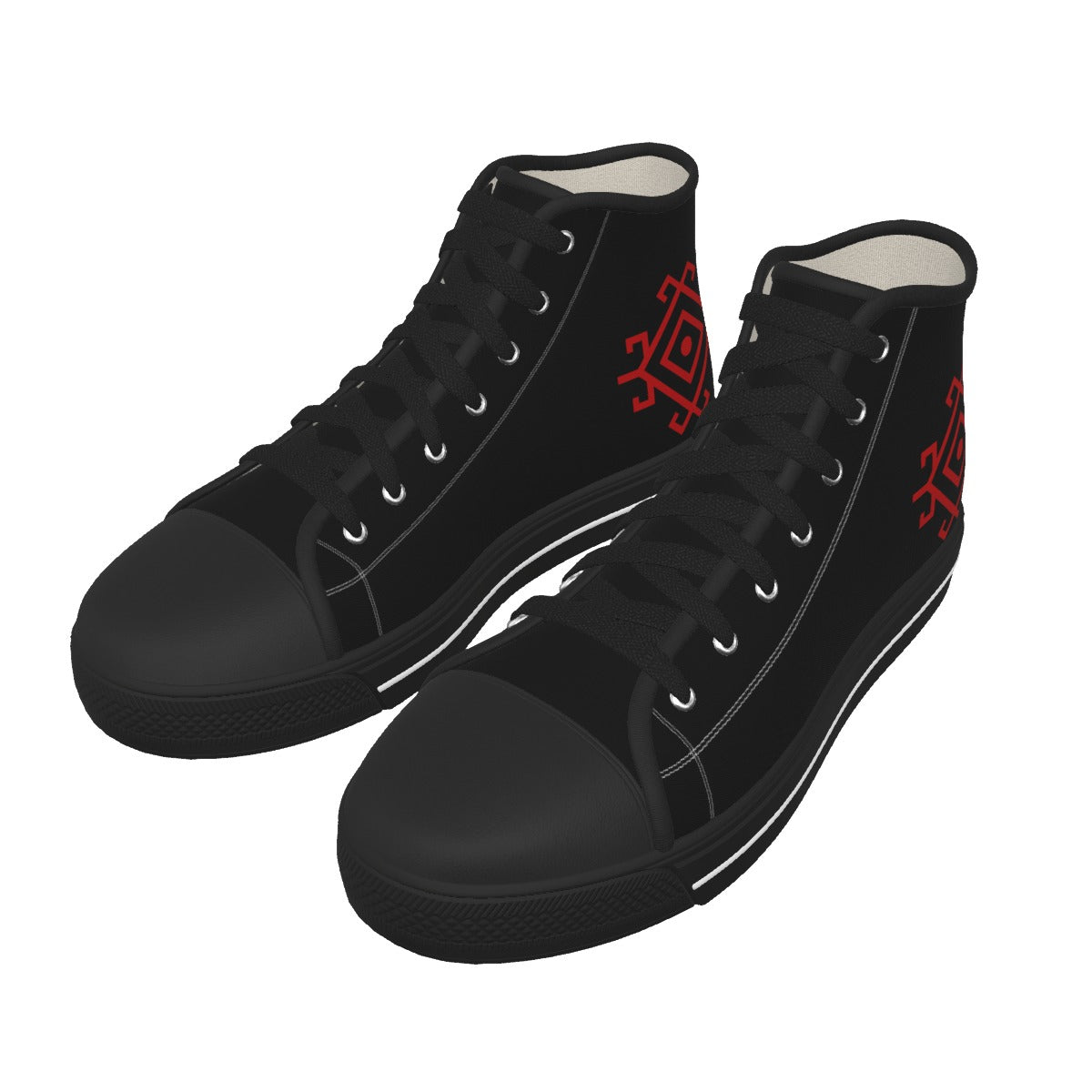 Men's Black Sole Canvas Shoes