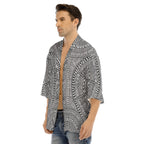 All-Over Print Men's Drop-shoulder Short Coat