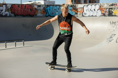 All-Over Print Men’s Sleeveless Pullover Hoodie