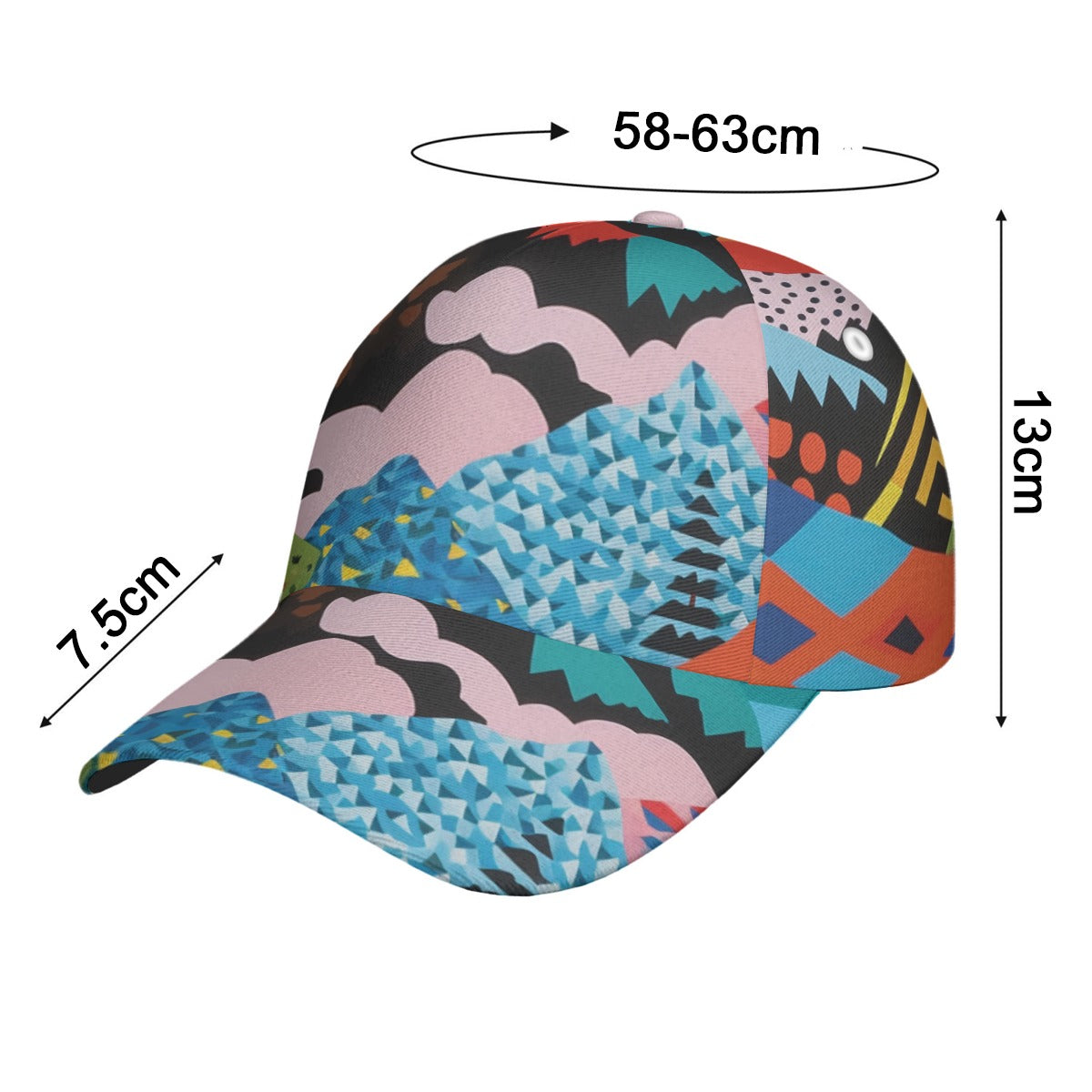 All-Over Print Peaked Cap With Box