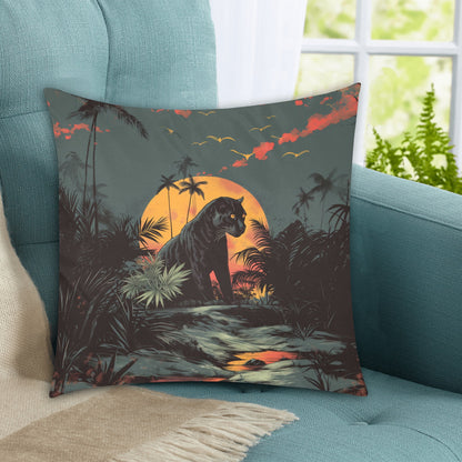 Pantera wildlife Custom Zippered Pillow Cases 18"x18" (Two Sides)