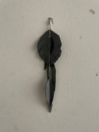 Leather earring
