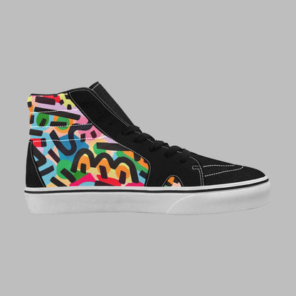 Women's High Top Canvas Shoes (Model E001-1)