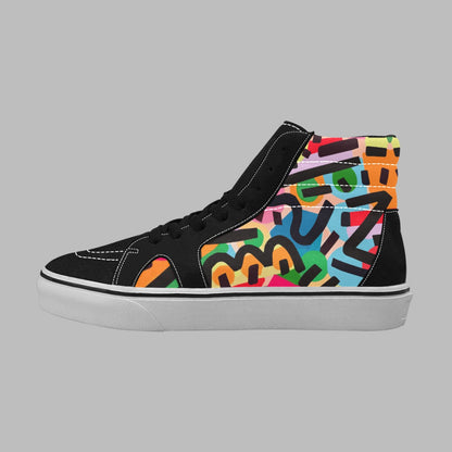 Women's High Top Canvas Shoes (Model E001-1)